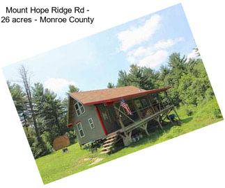 Mount Hope Ridge Rd - 26 acres - Monroe County