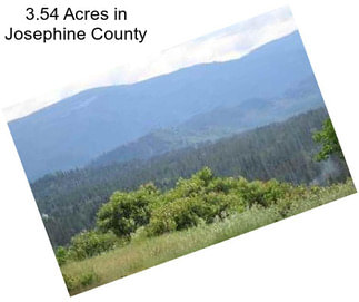 3.54 Acres in Josephine County