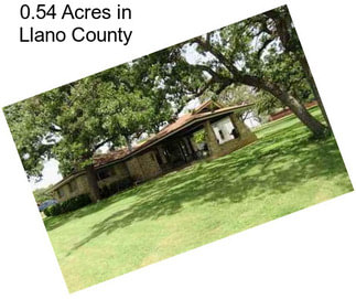 0.54 Acres in Llano County