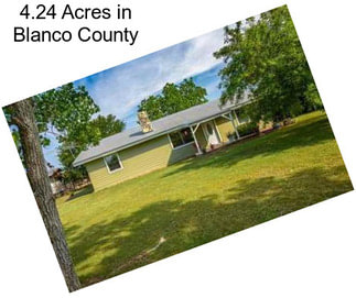 4.24 Acres in Blanco County