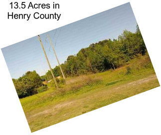 13.5 Acres in Henry County