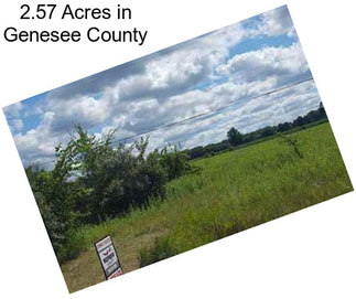 2.57 Acres in Genesee County