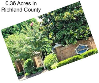 0.36 Acres in Richland County