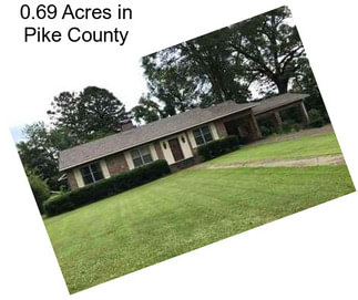 0.69 Acres in Pike County
