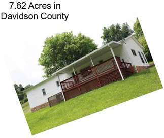 7.62 Acres in Davidson County