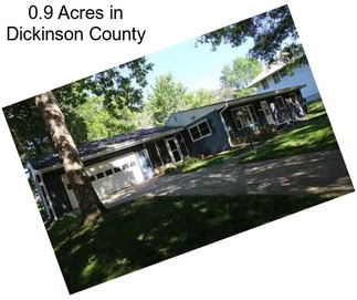 0.9 Acres in Dickinson County