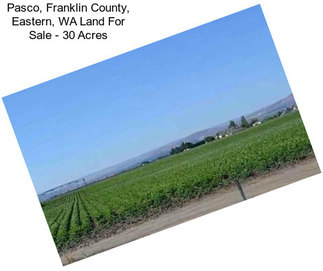 Pasco, Franklin County, Eastern, WA Land For Sale - 30 Acres