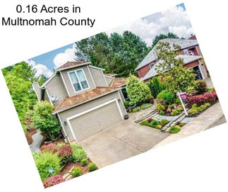 0.16 Acres in Multnomah County