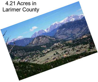 4.21 Acres in Larimer County