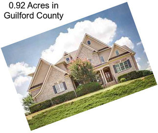 0.92 Acres in Guilford County