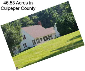 46.53 Acres in Culpeper County
