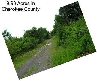 9.93 Acres in Cherokee County