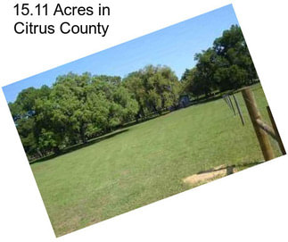 15.11 Acres in Citrus County