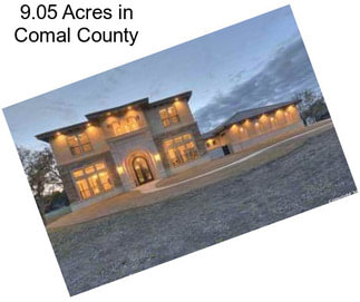 9.05 Acres in Comal County