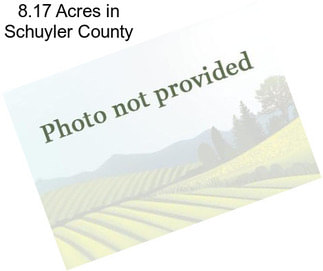 8.17 Acres in Schuyler County