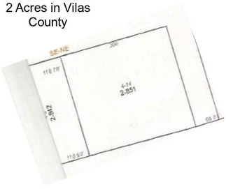 2 Acres in Vilas County