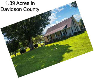 1.39 Acres in Davidson County