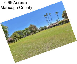 0.96 Acres in Maricopa County
