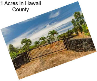 1 Acres in Hawaii County