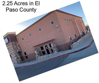 2.25 Acres in El Paso County