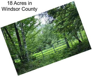 18 Acres in Windsor County