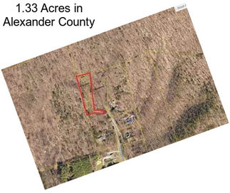 1.33 Acres in Alexander County