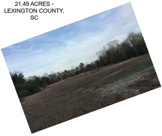 21.49 ACRES - LEXINGTON COUNTY, SC