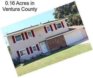 0.16 Acres in Ventura County