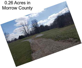 0.26 Acres in Morrow County