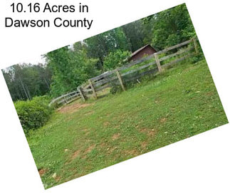 10.16 Acres in Dawson County