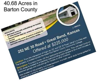 40.68 Acres in Barton County