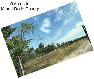 5 Acres in Miami-Dade County