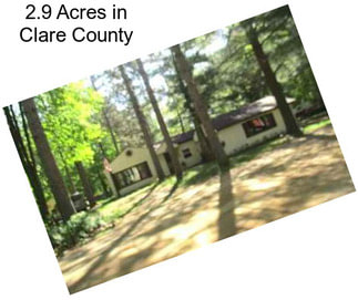 2.9 Acres in Clare County