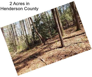 2 Acres in Henderson County