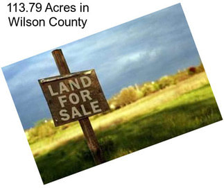 113.79 Acres in Wilson County