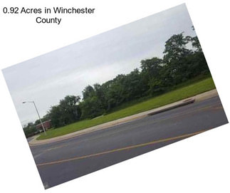 0.92 Acres in Winchester County