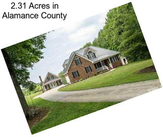 2.31 Acres in Alamance County