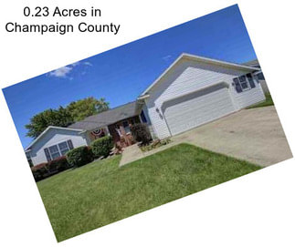 0.23 Acres in Champaign County