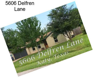 5606 Delfren Lane