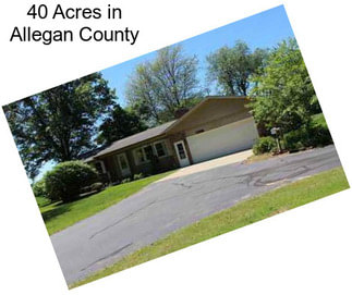 40 Acres in Allegan County
