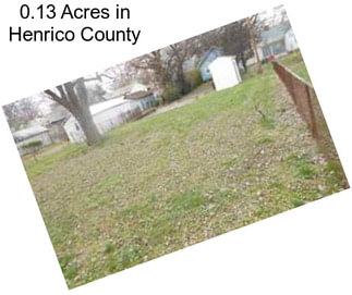 0.13 Acres in Henrico County