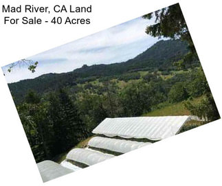 Mad River, CA Land For Sale - 40 Acres