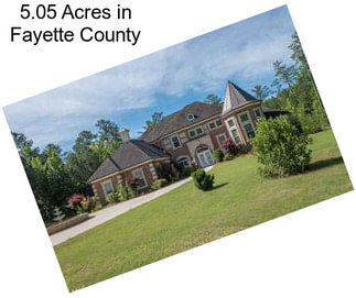 5.05 Acres in Fayette County