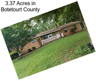 3.37 Acres in Botetourt County