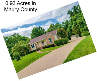 0.93 Acres in Maury County