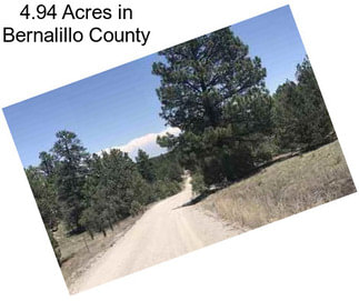4.94 Acres in Bernalillo County