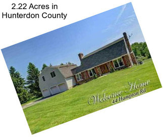 2.22 Acres in Hunterdon County