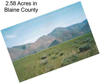 2.58 Acres in Blaine County