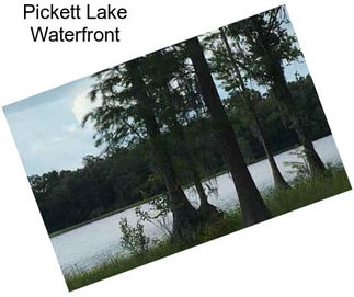 Pickett Lake Waterfront