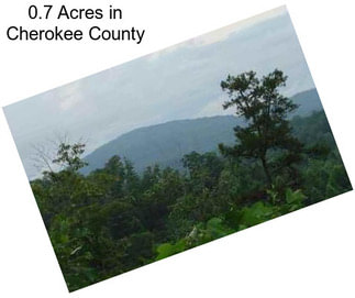 0.7 Acres in Cherokee County